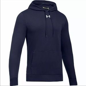 Under Armour Hustle Fleece Hoodie Mens Navy XL NWT